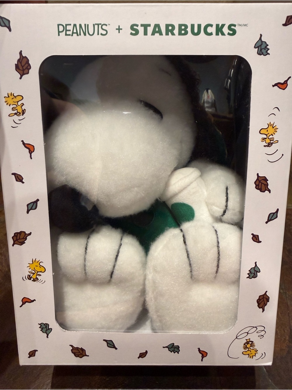 **NEW** Starbucks x Peanuts Snoopy Plush — White with Green Accent